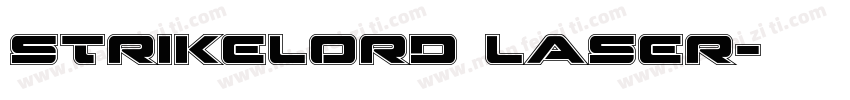 strikelord laser字体转换